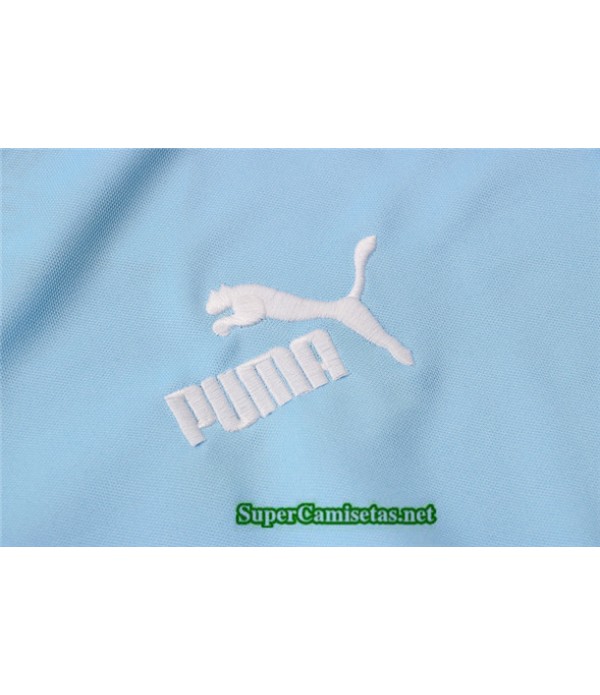 Tailandia Camiseta Kit De Entrenamiento Manchester City Polo Azul Claro 2021/22