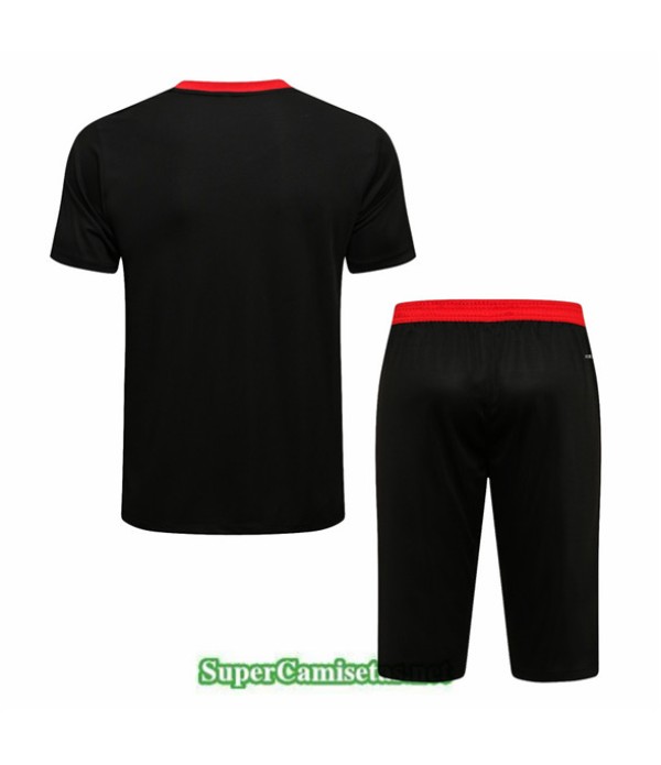 Tailandia Camiseta Kit De Entrenamiento Manchester United 3/4 Negro 2021/22