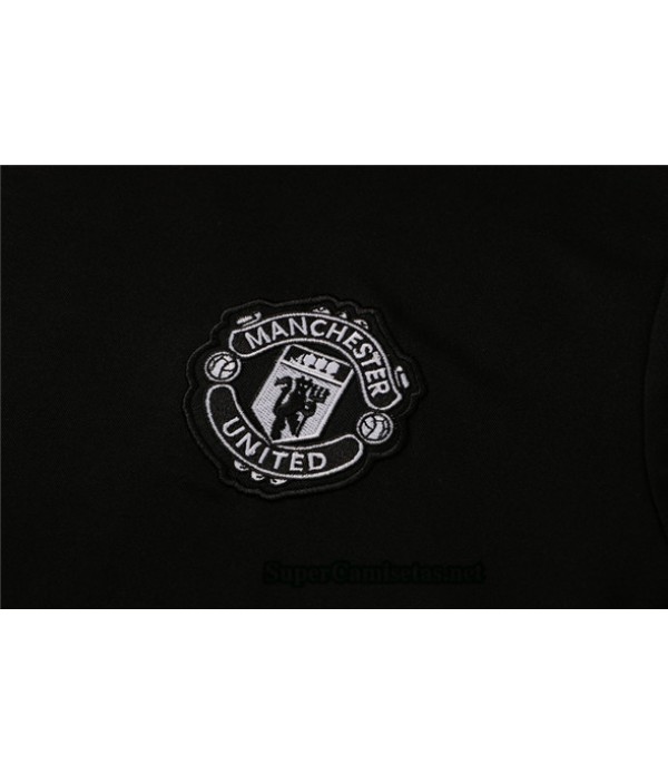 Tailandia Camiseta Kit De Entrenamiento Manchester United Negro 2021/22