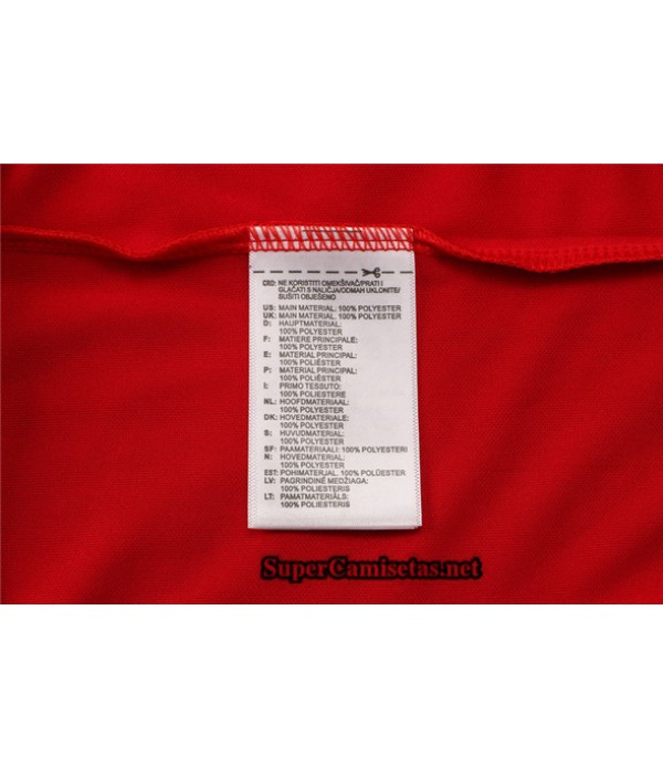 Tailandia Camiseta Kit De Entrenamiento Manchester United Polo Rojo/blanco 2021/22