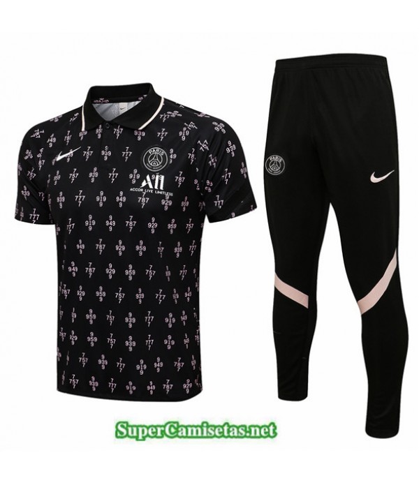 Tailandia Camiseta Kit De Entrenamiento Psg Negro 2021/22
