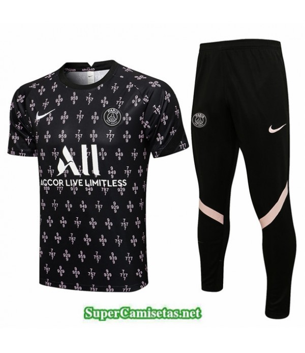 Tailandia Camiseta Kit De Entrenamiento Psg Negro ...
