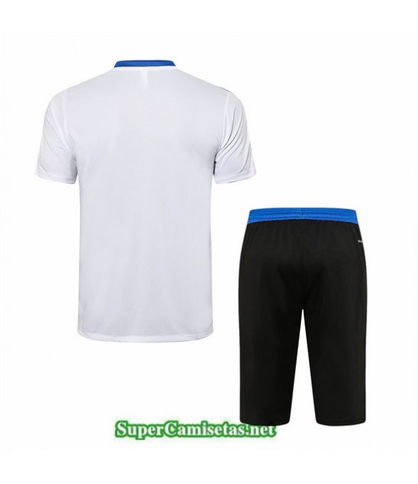 Tailandia Camiseta Kit De Entrenamiento Real Madrid 3/4 Blanco 2021/22