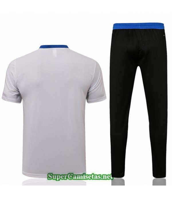 Tailandia Camiseta Kit De Entrenamiento Real Madrid Polo Blanco 2021/22