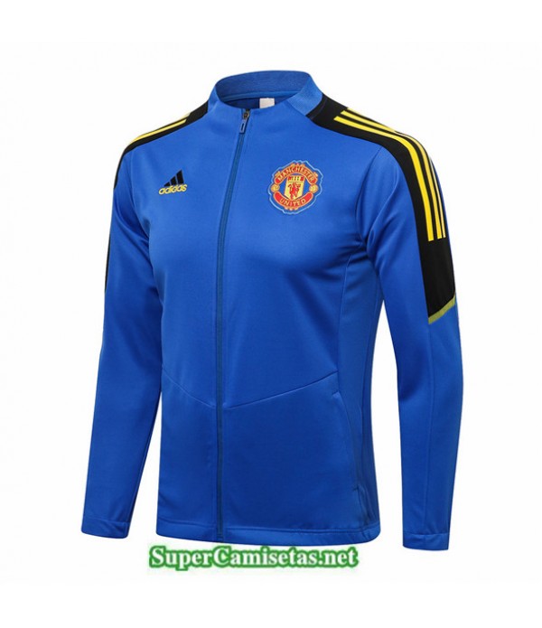 Tailandia Camiseta Manchester United Chaqueta Azul 2021/22