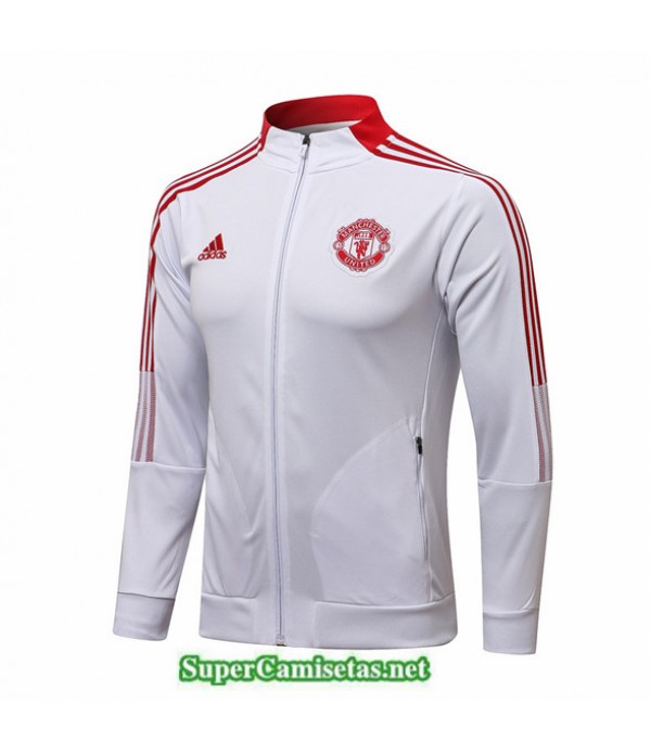 Tailandia Camiseta Manchester United Chaqueta Blan...