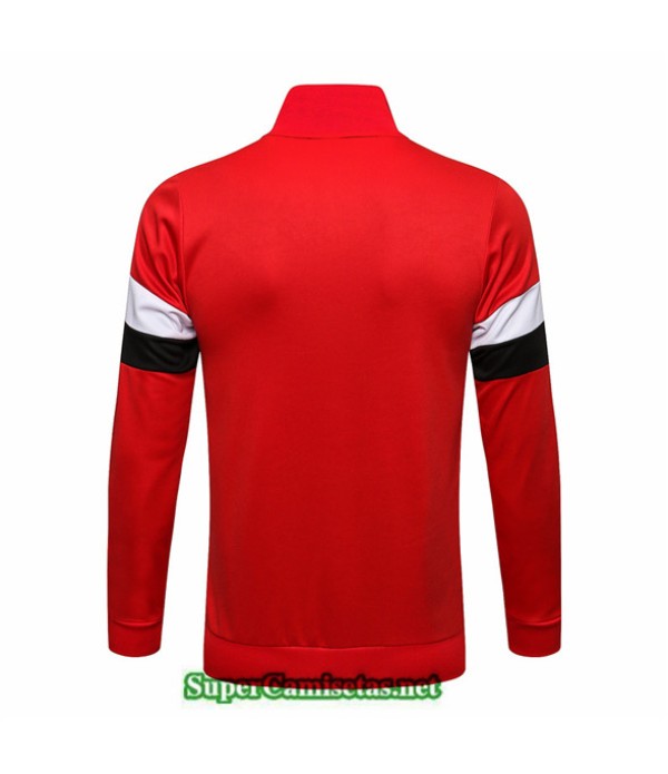 Tailandia Camiseta Manchester United Chaqueta Rojo/blanco Col Haut 2021/22