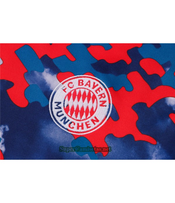 Tailandia Chandal Bayern Munich Azul/rojo 2021/22 Cuello Redondo