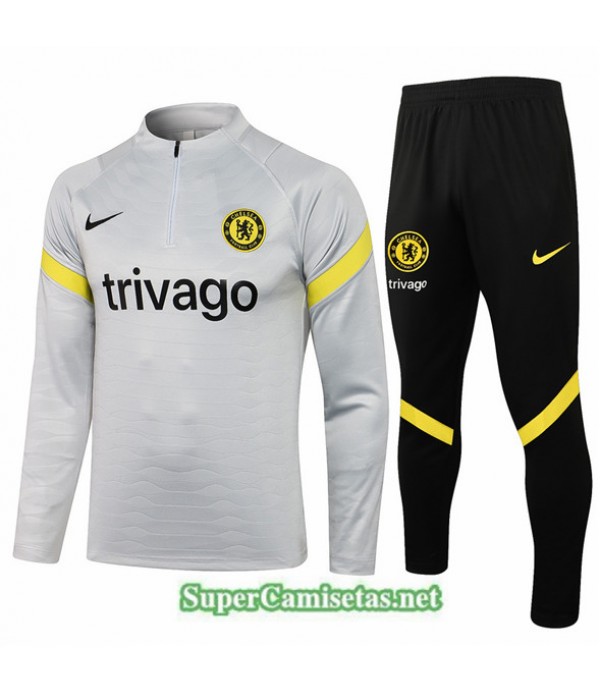 Tailandia Chandal Chelsea Gris Claro 2021/22