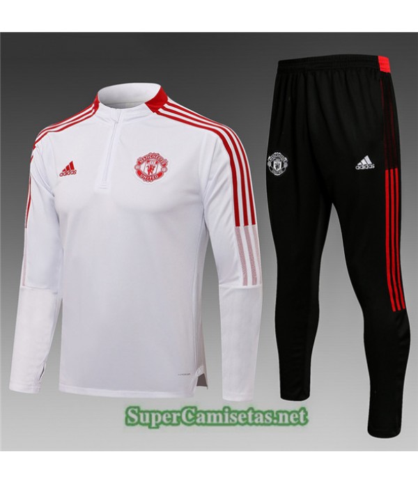 Tailandia Chandal Niños Manchester United Blanco ...