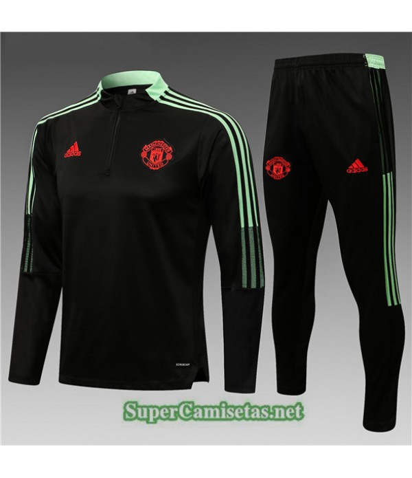 Tailandia Chandal Niños Manchester United Negro/v...