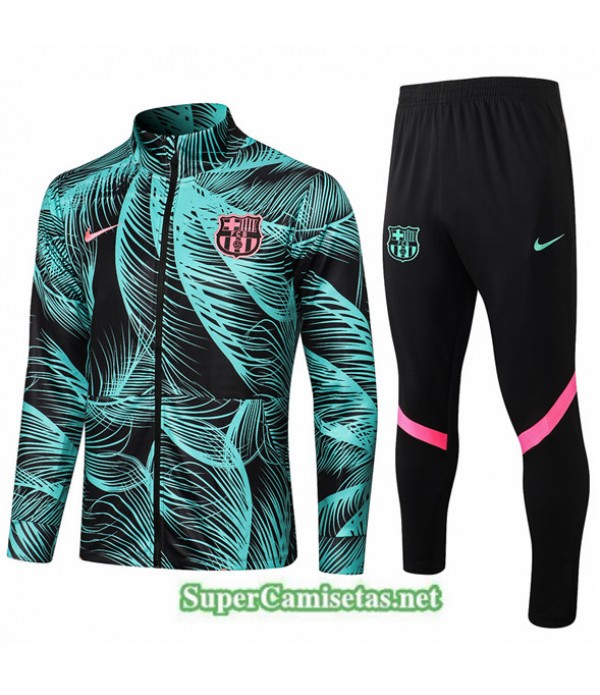 Tailandia Chaqueta Chandal Barcelona Verde 2021/22
