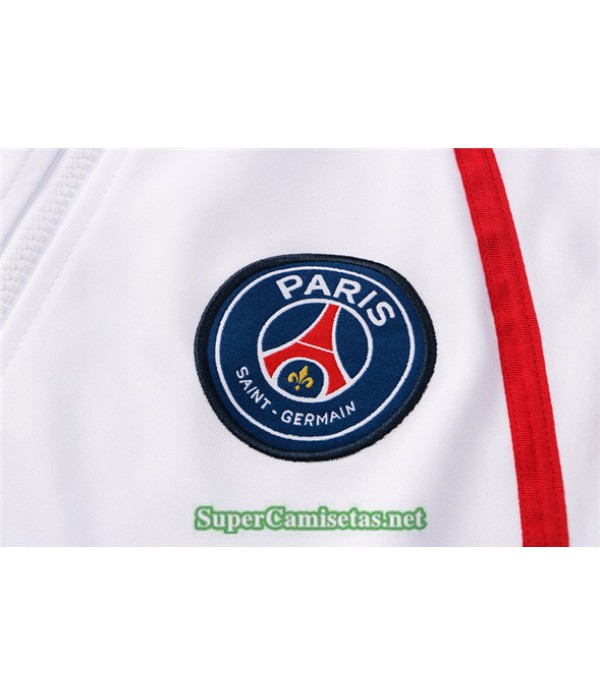 Tailandia Chaqueta Chandal Jordan Psg Blanco/rojo 2021/22 Col Haut