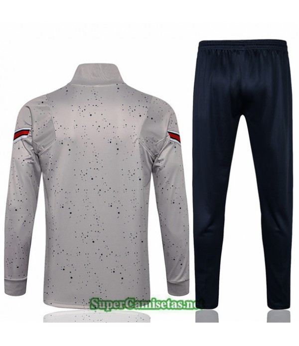 Tailandia Chaqueta Chandal Jordan Psg Gris Claro 2021/22 Col Haut