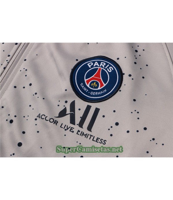 Tailandia Chaqueta Chandal Jordan Psg Gris Claro 2021/22 Col Haut