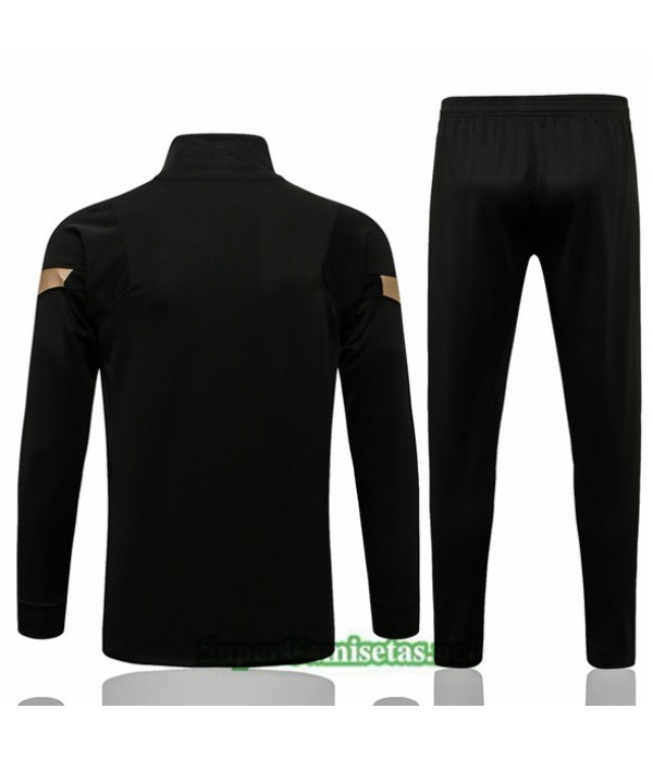 Tailandia Chaqueta Chandal Liverpool Negro 2021/22 Col Haut