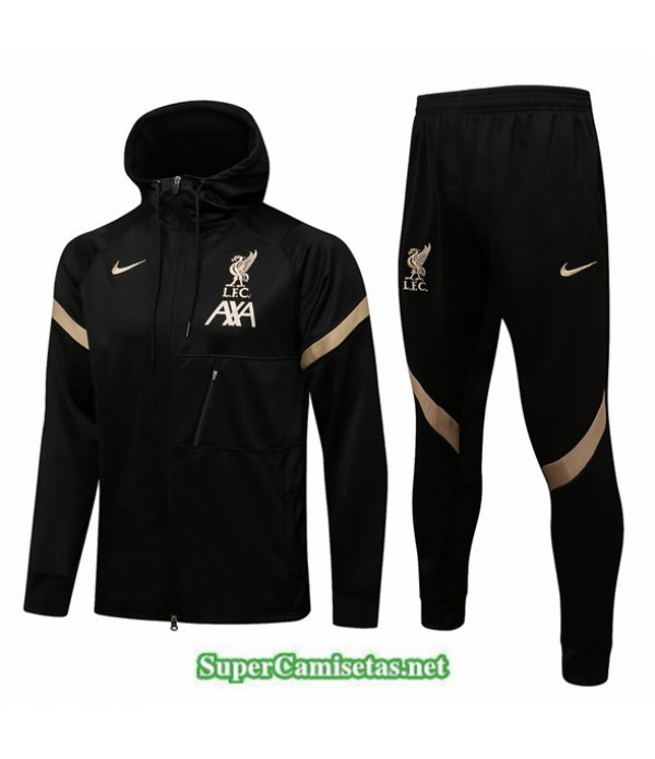 Tailandia Chaqueta Chandal Liverpool Sombrero Negr...