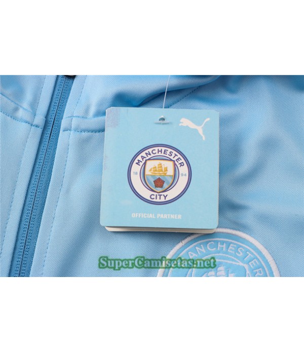 Tailandia Chaqueta Chandal Manchester City Azul Claro 2021/22