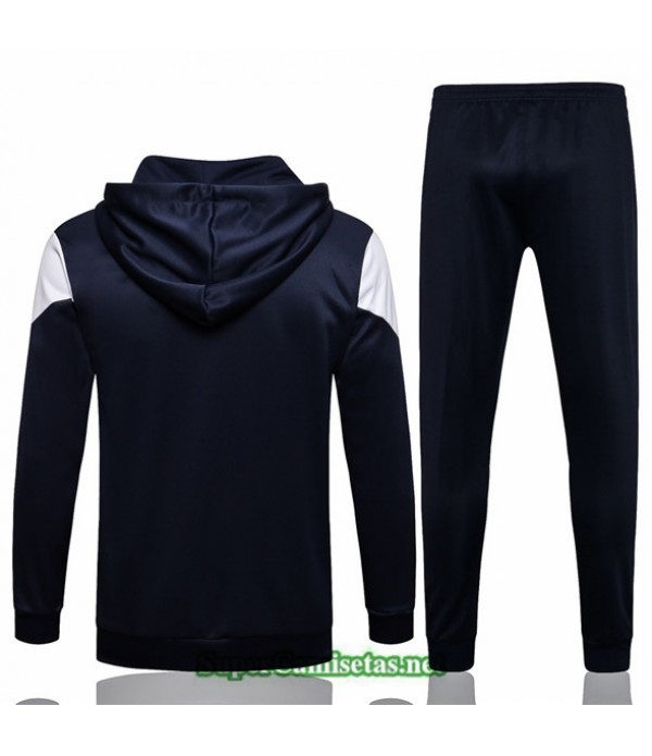 Tailandia Chaqueta Chandal Manchester City Sombrero Azul Oscuro 2021/22