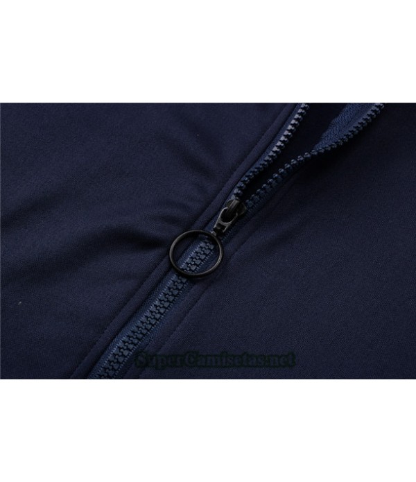 Tailandia Chaqueta Chandal Manchester City Sombrero Azul Oscuro 2021/22