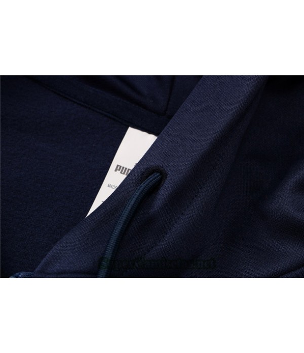 Tailandia Chaqueta Chandal Manchester City Sombrero Azul Oscuro 2021/22