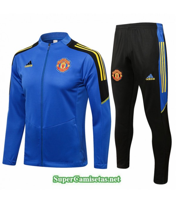 Tailandia Chaqueta Chandal Manchester United Azul 2021/22