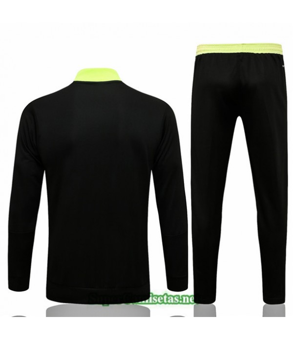 Tailandia Chaqueta Chandal Manchester United Negro/amarillo Col Haut 2021/22