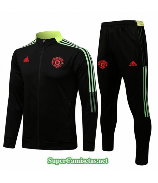 Tailandia Chaqueta Chandal Manchester United Negro...