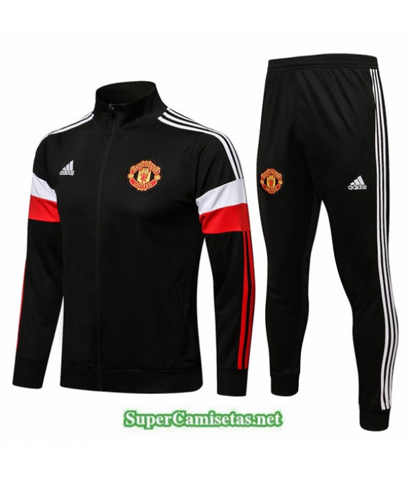 Tailandia Chaqueta Chandal Manchester United Negro...