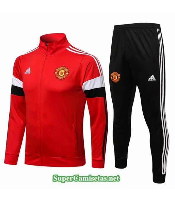 Tailandia Chaqueta Chandal Manchester United Rojo/...