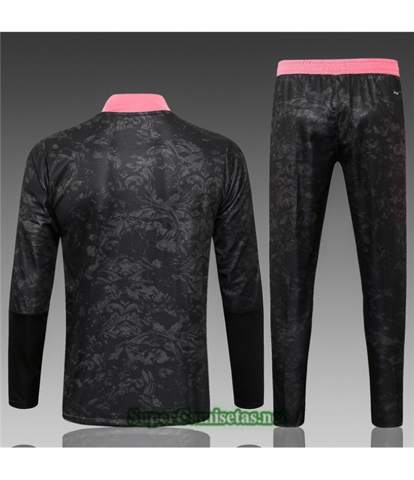 Tailandia Chaqueta Chandal Niños Real Madrid Negro/rojo 2021/22