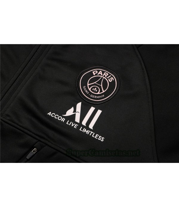 Tailandia Chaqueta Chandal Psg Sombrero Negro/rosa 2021/22