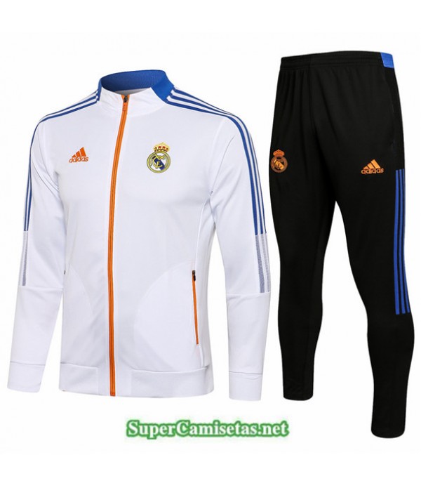 Tailandia Chaqueta Chandal Real Madrid Blanco 2021...