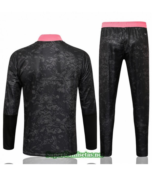 Tailandia Chaqueta Chandal Real Madrid Negro/rojo 2021/22 Col Haut