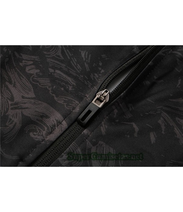 Tailandia Chaqueta Chandal Real Madrid Negro/rojo 2021/22 Col Haut