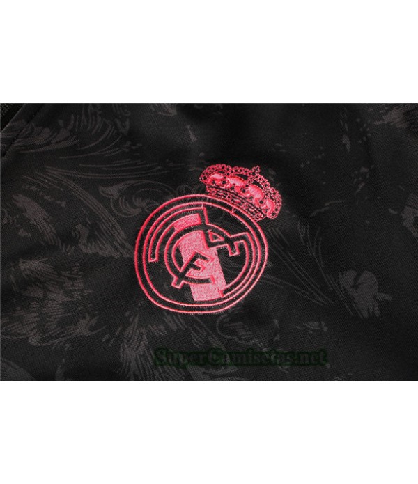 Tailandia Chaqueta Chandal Real Madrid Negro/rojo 2021/22 Col Haut