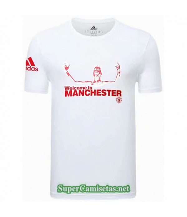 Tailandia Cristiano Ronaldo Equipacion Camiseta Manchester United Blanco 2021/22