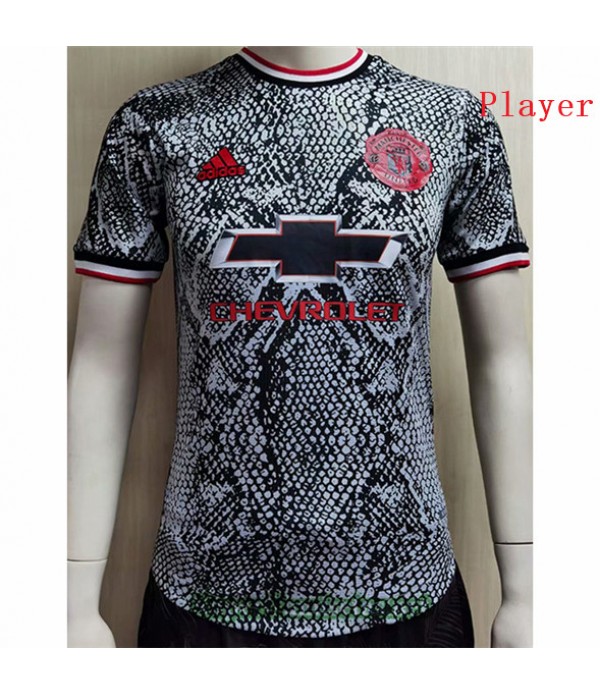 Tailandia Entrenamiento Equipacion Camiseta Player Version Manchester United Negro 2021/22