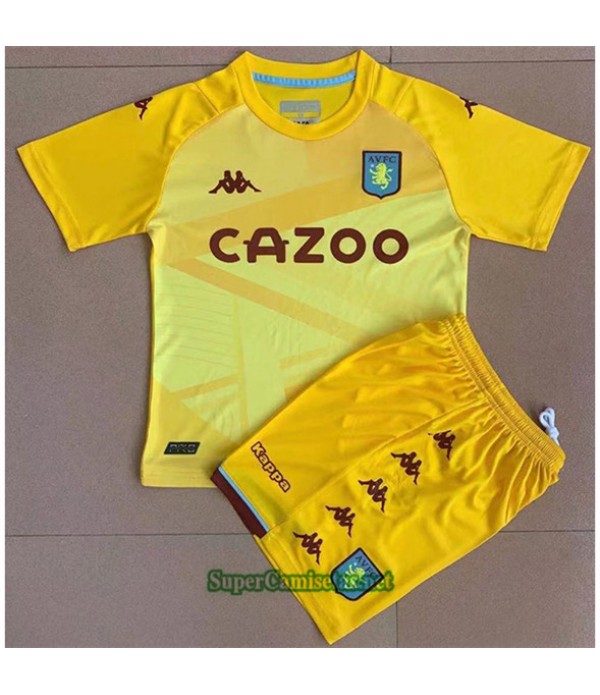 Tailandia Equipacion Camiseta Aston Villa Enfant Portero 2021/22