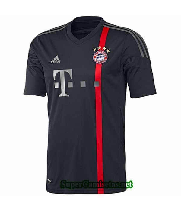 Tailandia Equipacion Camiseta Bayern Munich Negro Hombre 2014 15