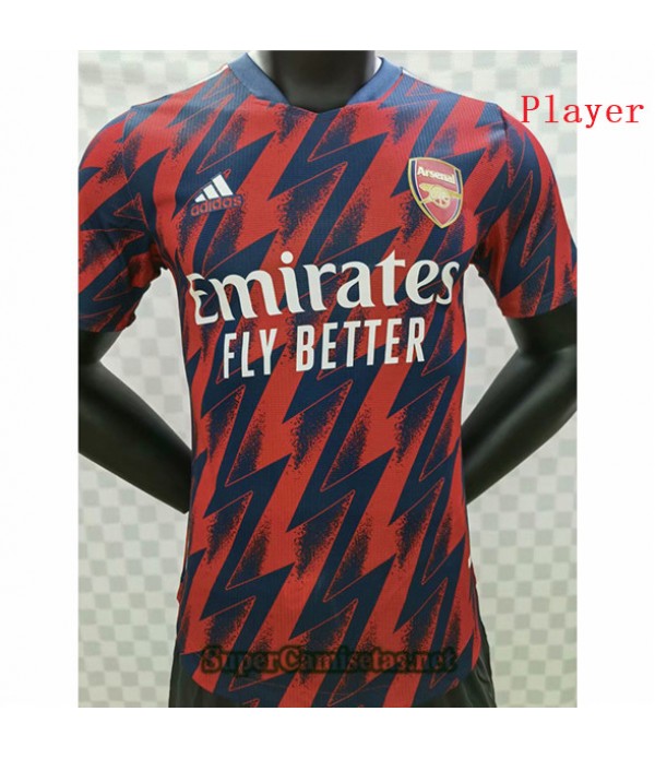 Tailandia Equipacion Camiseta Player Version Arsenal Rojo 2021/22