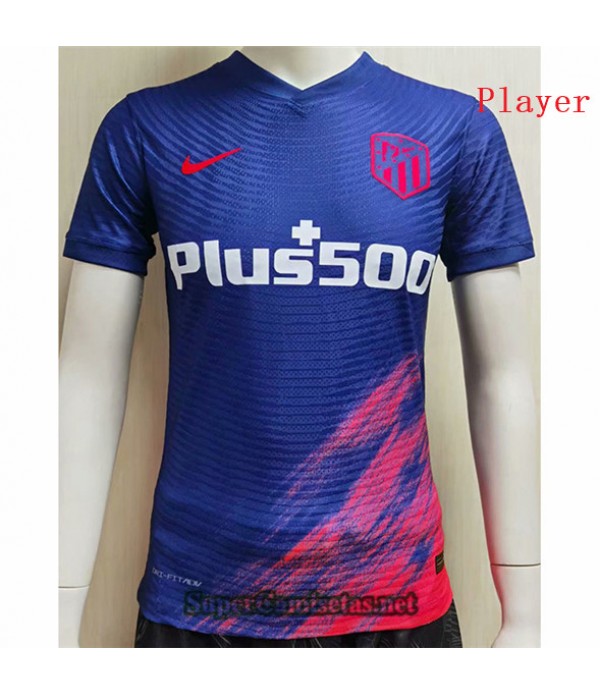 Tailandia Equipacion Camiseta Player Version Atletico Madrid Azul 2021/22