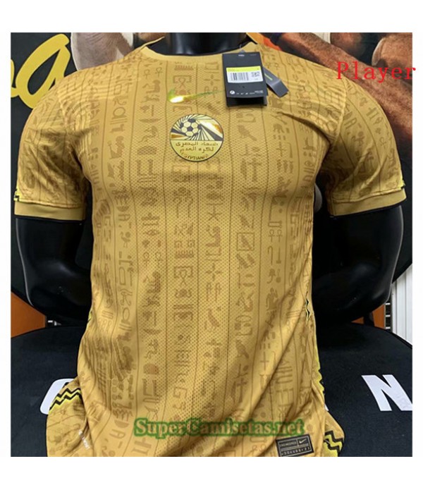Tailandia Equipacion Camiseta Player Version Egipto Amarillo 2020/21