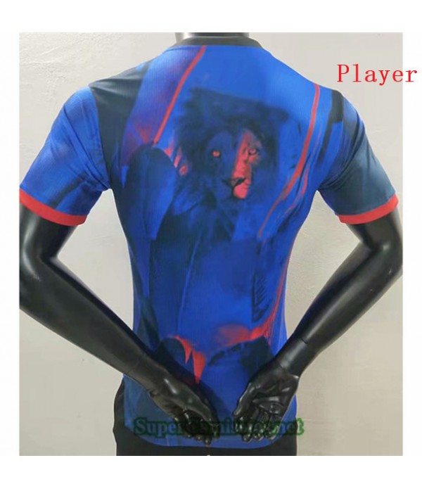 Tailandia Equipacion Camiseta Player Version Lyon Azul 2021/22