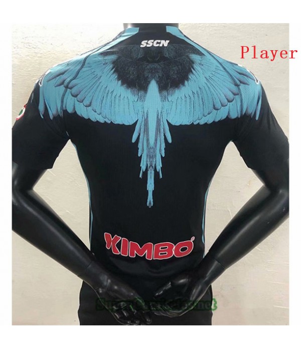 Tailandia Equipacion Camiseta Player Version Naples Negro 2020/21