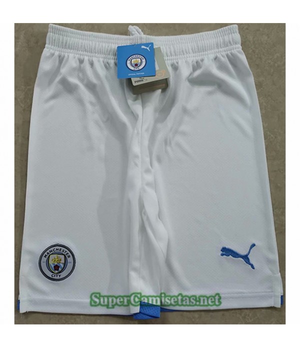 Tailandia Pantalones Blanco Equipacion Camiseta Manchester City 2021/22