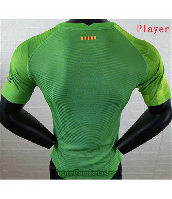 Tailandia Portero Equipacion Camiseta Player Version Barcelona Verde 2021/22