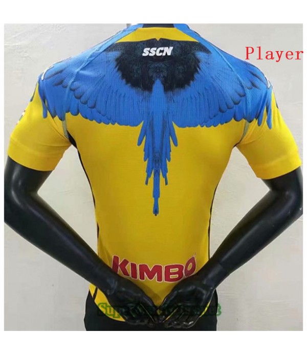 Tailandia Portero Equipacion Camiseta Player Version Naples Amarillo 2020/21