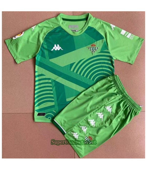 Tailandia Portero Equipacion Camiseta Real Betis Enfant Verde 2021/22