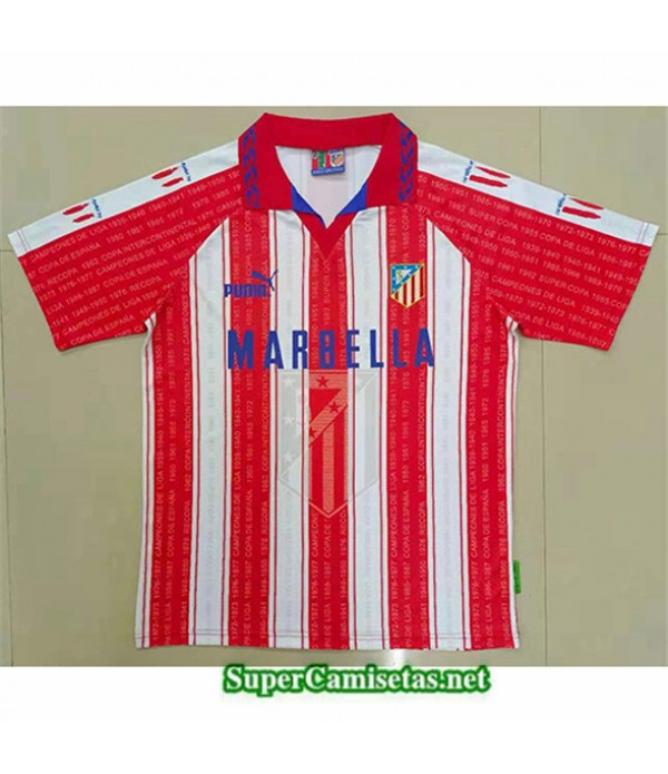 Tailandia Prima Equipacion Camiseta Atletico Madrid Hombre 1995 96